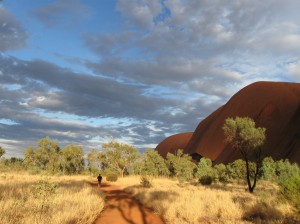 The base walk at Uluru